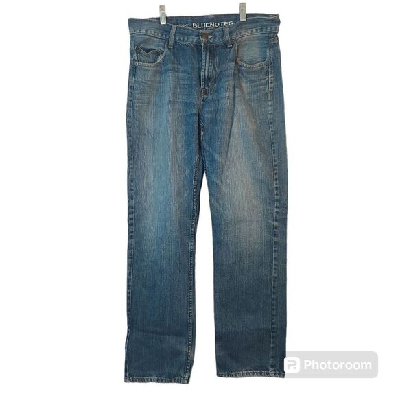 Bluenotes Men's Jeans Slim Straight Size 34/32 Blue Denim - Picture 1 of 14